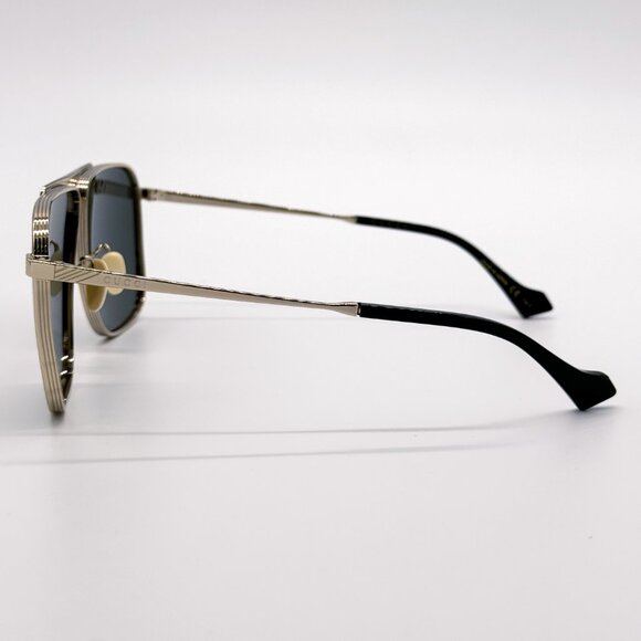 NEW GUCCI SUNGLASSES MEN AVIATOR GOLD GUCCI GG0840S 002 - Picture 8 of 13